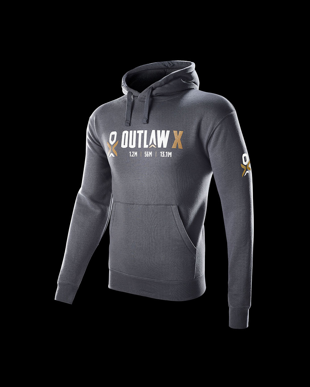 Outlaw X Unisex Hoodie (black or grey)