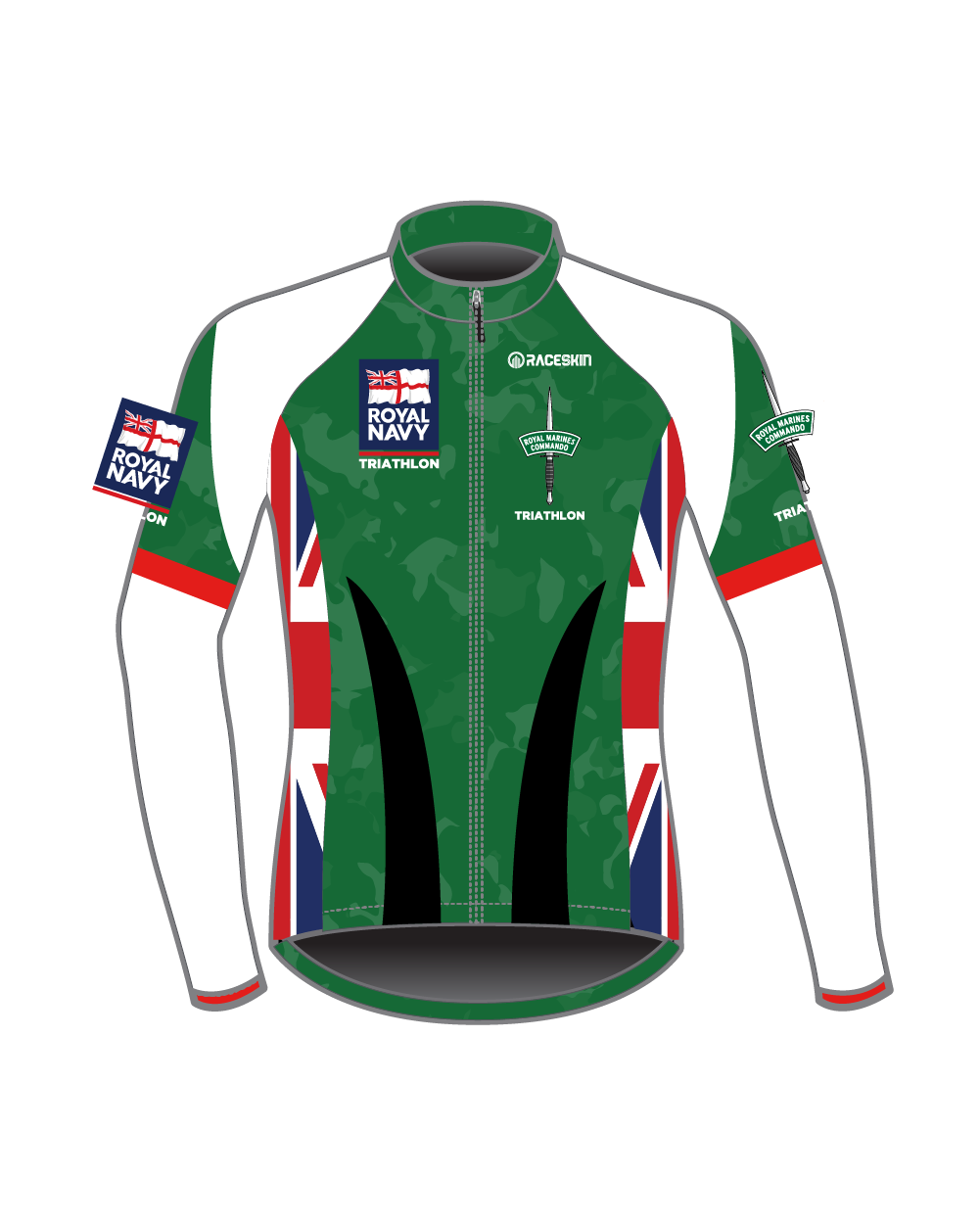 Royal Navy - Club LS Cycle Jersey - GREEN