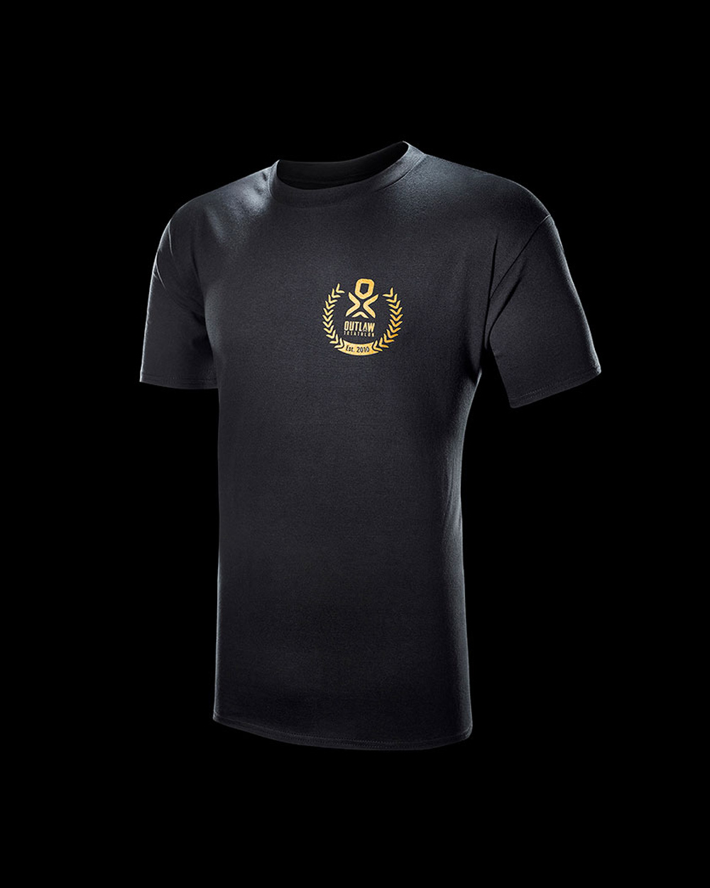 Outlaw Gold Logo Black Cotton T-shirt