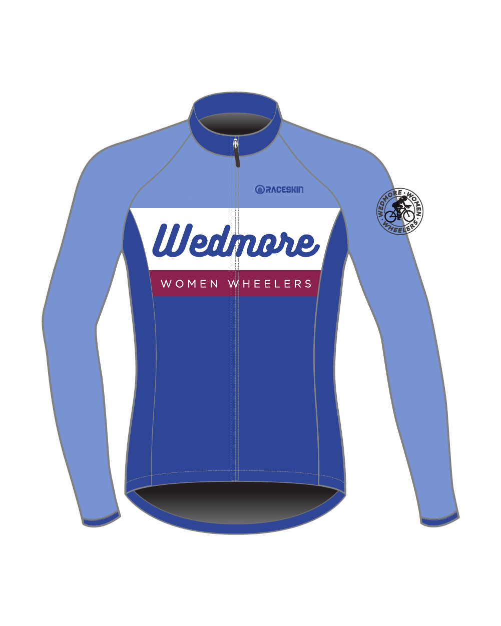 Wedmore Performance Plus LS Cycle Jersey Blue