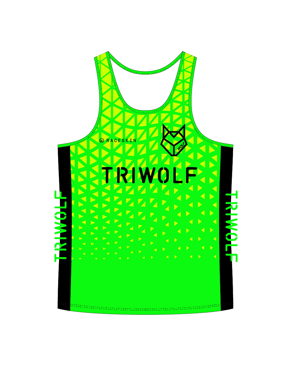 Tri Wolf Club Run Vest Male Raceskin 9057